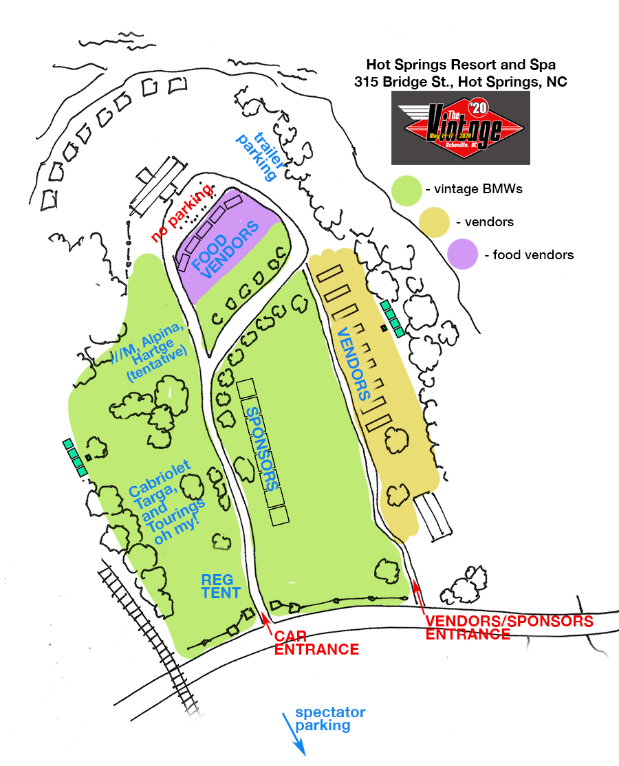 Venue Map – The Vintage 2020